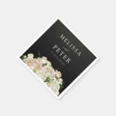 Floral Black Wedding Servet (Hoek)