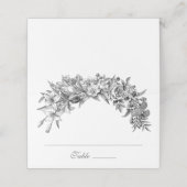  Floral Black White Wedding (Buitenkant ongevouwen)