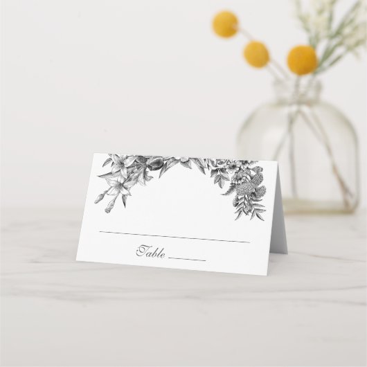  Floral Black White Wedding (Voorkant)