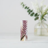 Floral Bladwijzer Mini Visitekaartje (Staand voorkant)