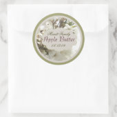 floral blanc avec étiquette en conserve vert (Sac)
