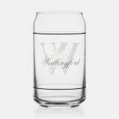 Floral blanc classique décoratif initial W (Verso)