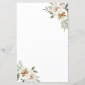 Floral blanc d'hiver il dit qu'elle a dit Carte Je (Dos)