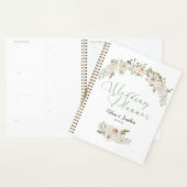 Floral blanc Élégant Wedding planner romantique (Devant avec enveloppe)