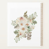 Floral blanc Élégant Wedding planner romantique (Dos)