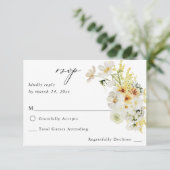 Floral blanc et jaune no Repas RSVP (Debout devant)