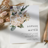 Floral blanc | FAIRE-PART DE MARIAGE DÉCONTRACTÉ