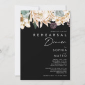 Floral blanc | Invitation au dîner de la répétitio (Devant)