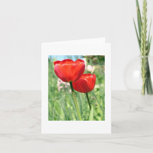 Floral Blank Notecard Kaart (Voorkant)