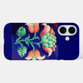 FLORAL, blauwe roze groen Case-Mate iPhone Case (Achterkant (horizontaal))
