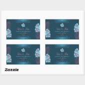 Floral Blauwgroen Product Labels Tropische roze pa (Vel)