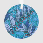 Floral bleu ancien Boho moderne (dos)