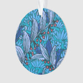 Floral bleu ancien Boho moderne (devant)