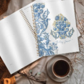 Floral Bleu Blanc Élégant Anglais Country Cottage