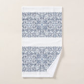 Floral bleu Denim (Serviette à main)