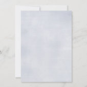 Floral bleu mi-été | Invitation de douche nuptiale (Dos)