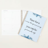 Floral Bleu pour une nouvelle motivation de début (Devant avec enveloppe)