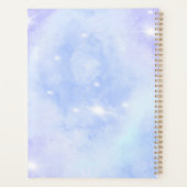 Floral bleu violet moderne (Dos)