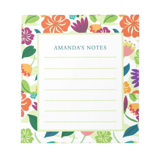 Floral Blocnote (Voorkant)