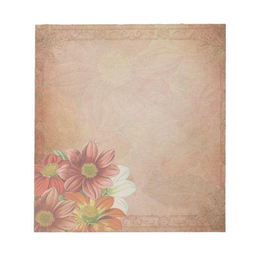 Floral-Blocnote Notitieblok (Voorkant)