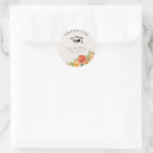 Floral Bloom Afstuderen Sticker (Tas)