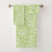 Floral Bloom Waterverf Pattern Bath Towel set Bad Handdoek (Insitu)