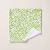 Floral Bloom Waterverf Pattern Bath Towel set Bad Handdoek (Wasdoekje)