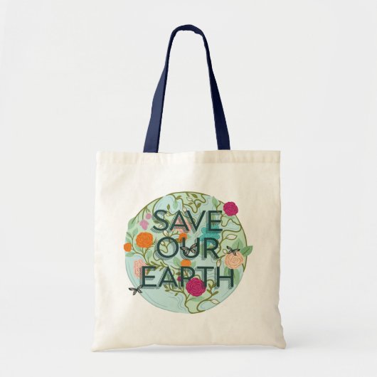 Floral Blooms beschermen en redden onze prachtige  Tote Bag (Voorkant)