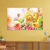 Floral Blossom Bloom Wall Art Canvas Afdruk (Insitu (Woonkamer))