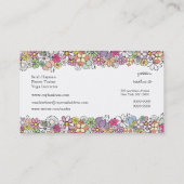 Floral Blossom Elegant Custom Visitekaartje (Achterkant)