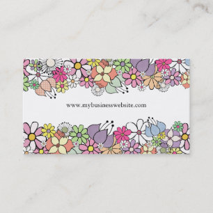 Floral Blossom Elegant Custom Visitekaartje