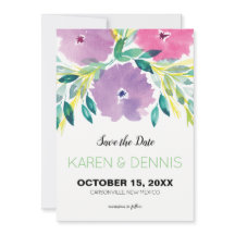 Floral Blossom Enregistrer la date Invitation