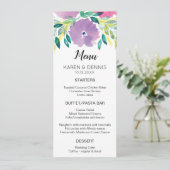Floral Blossom Menu Kaart (Staand voorkant)