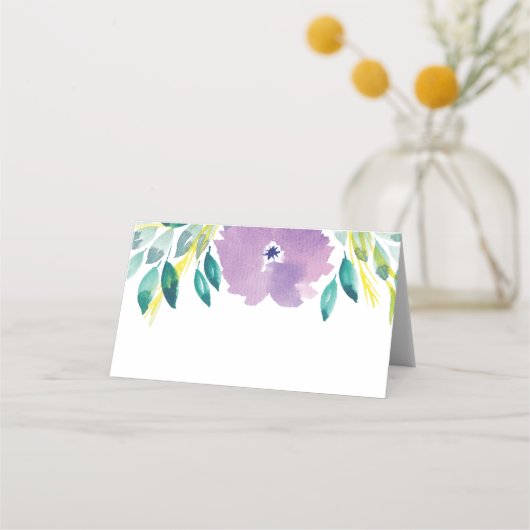 Floral Blossom Place Card (Voorkant)