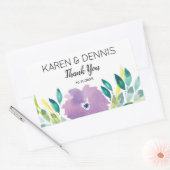 Floral Blossom Wedding Rechthoekige Sticker (Envelop)