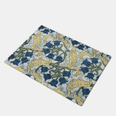 Floral Blue Flowers Lily Valley herhaling Deurmat (Schuin)