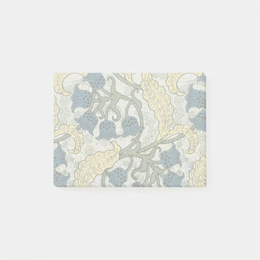 Floral Blue Flowers Lily Valley herhaling Post-it® Notes (Voorkant)