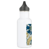 Floral Blue Flowers Lily Valley herhaling Waterfles (Links)