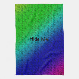 Floral Blue Green Rainbow Gradient Diagonal Blend Theedoek