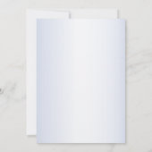 Floral Blue Grey Rustic, partij bij het vrijgezell Kaart (Achterkant)