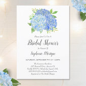 Floral Blue Hydrangea Bouquet Vrijgezellenfeest Kaart