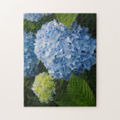 Floral Blue Hydrangea Foto Legpuzzel (Verticaal)