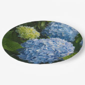 Floral Blue Hydrangea Foto Papieren Bordje (Gekanteld)