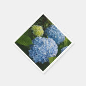 Floral Blue Hydrangea Foto Servet (Hoek)