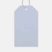 Floral Blue Hydrangea groen bruiloft dank u Cadeaulabel (Achterkant)