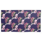 Floral Blue Kussensloop (Voorkant-Links)