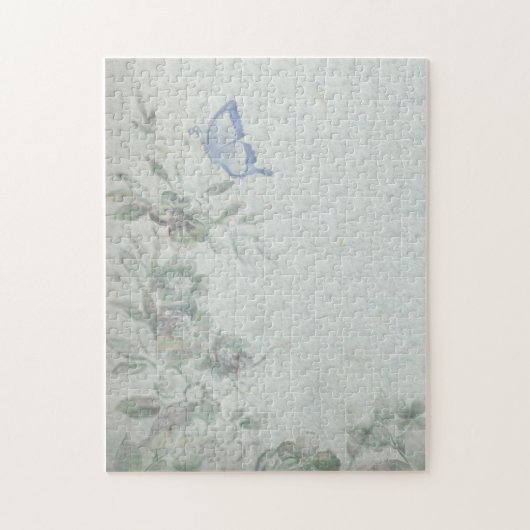 Floral Blue Legpuzzel (Verticaal)