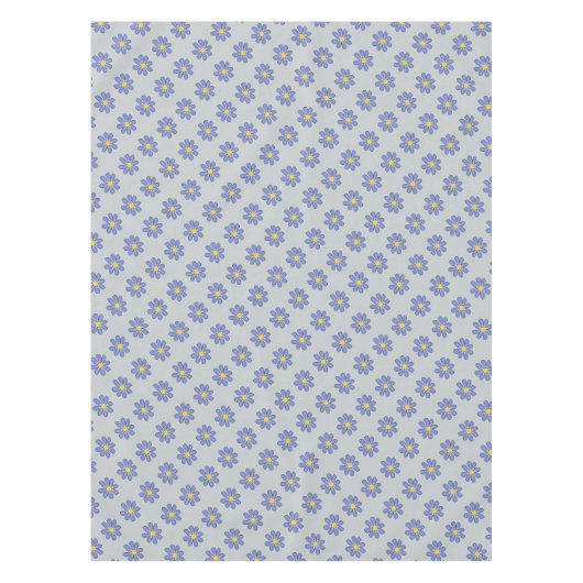 Floral Blue op elke kleur Tafelkleed (Voorkant)