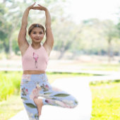 Floral Blue Periwinkle  actief Leggings