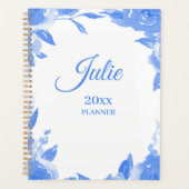 Floral Blue Planner (Devant)
